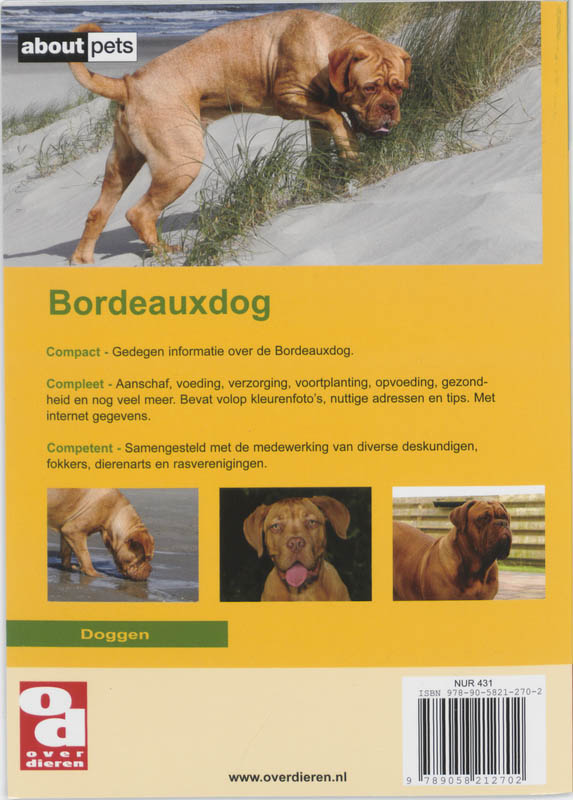 Achterkant van Bordeauxdog
