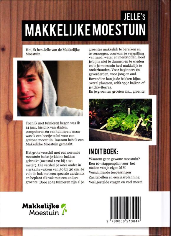 Achterkant van Makkelijke moestuin