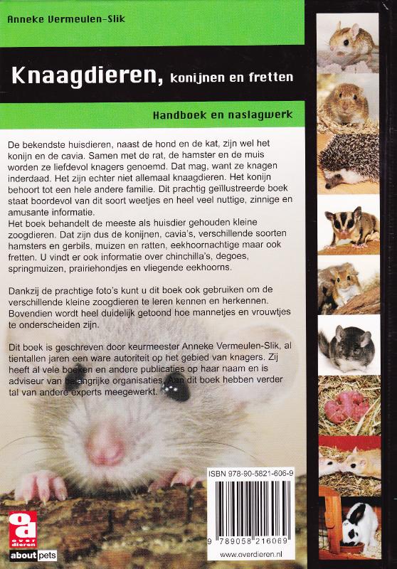 Achterkant van Knaagdieren, konijnen en fretten