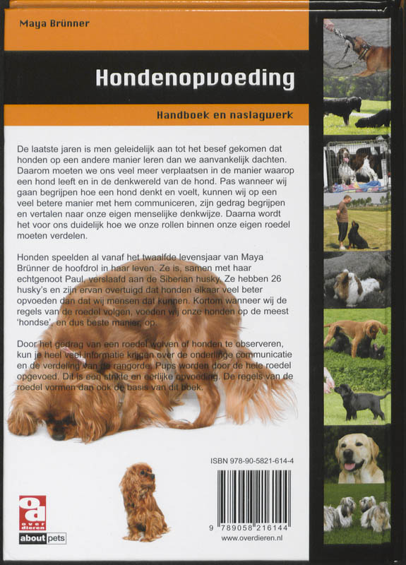 Achterkant van Hondenopvoeding