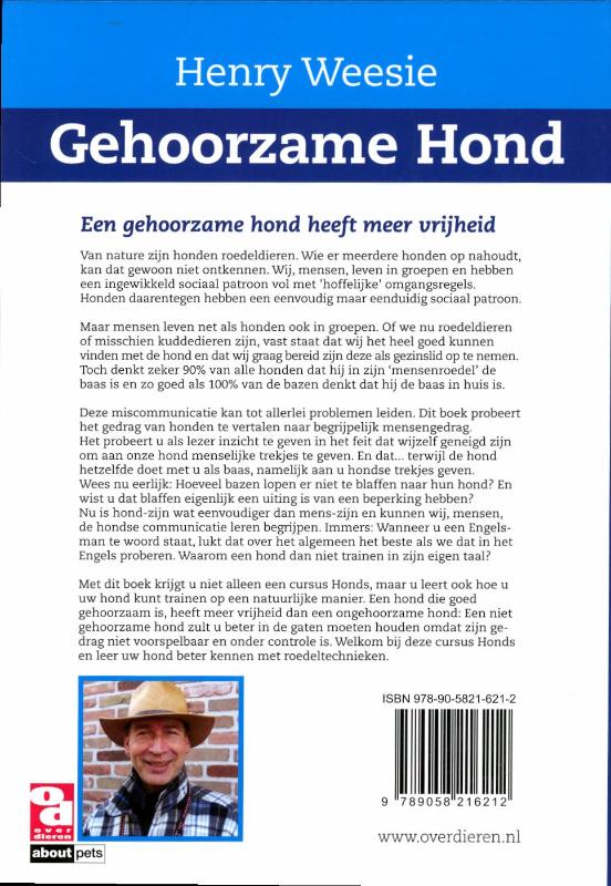 Achterkant van Gehoorzame hond