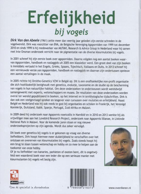 Achterkant van Erfelijkheid bij vogels