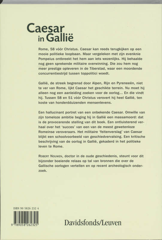 Achterkant van Caesar in Gallie (58-51 v.C.)