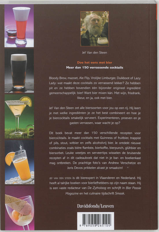 Achterkant van Doe het eens met bier