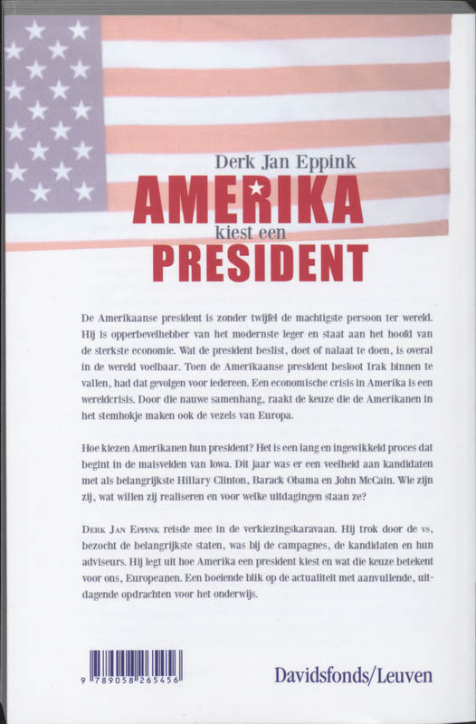 Achterkant van Amerika kiest een president