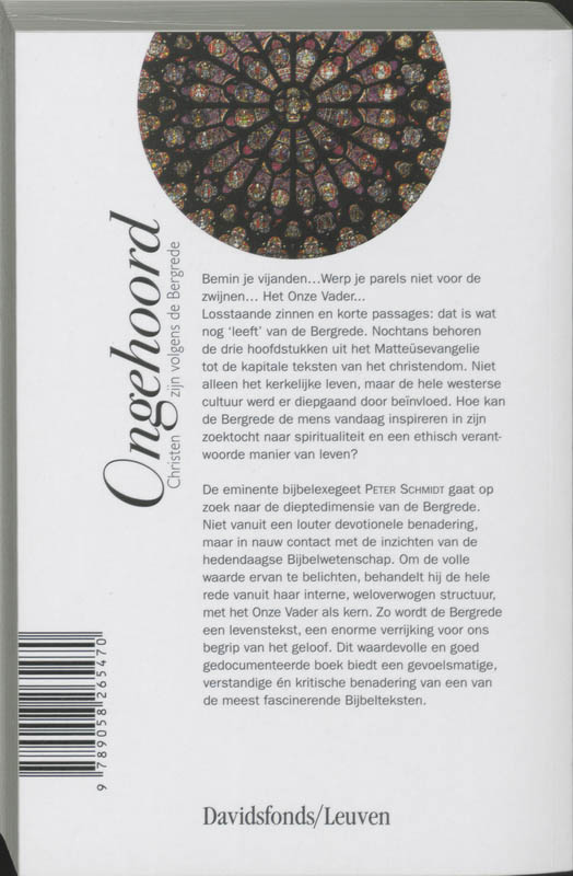 Achterkant van Ongehoord