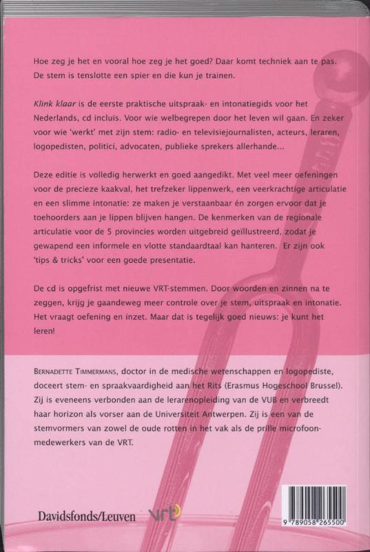 Achterkant van Klink klaar