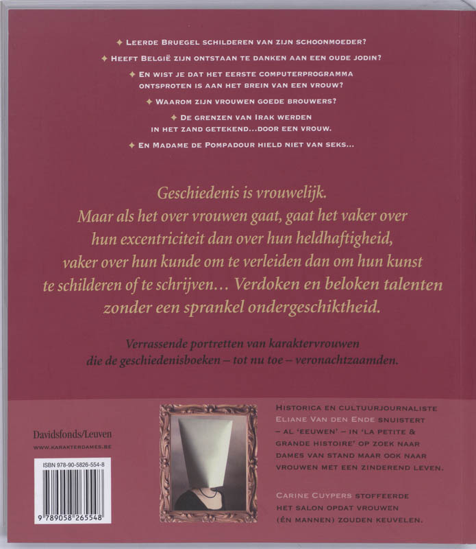 Achterkant van Karakterdames