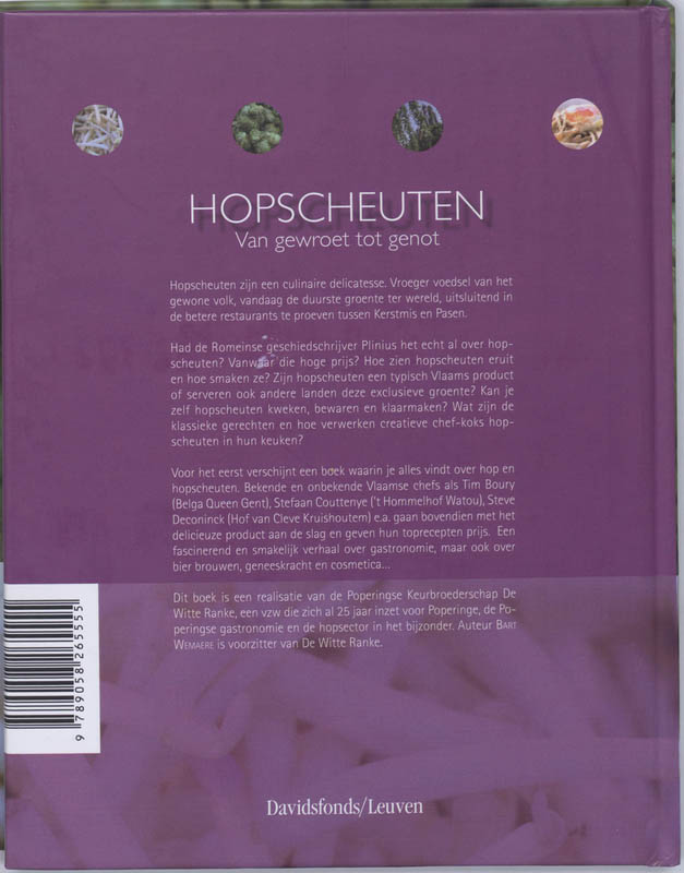Achterkant van Hop(scheuten)