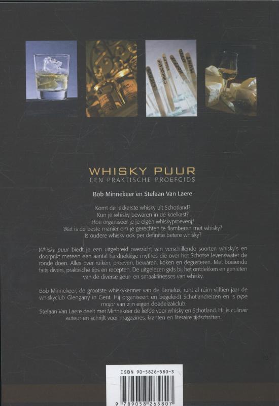 Achterkant van Whisky puur