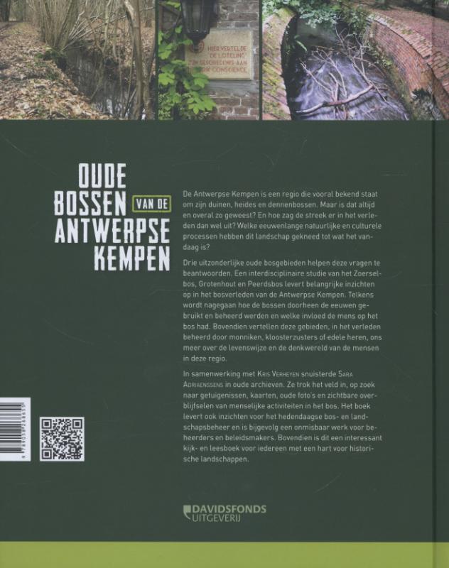 Achterkant van Oude bossen van de Antwerpse Kempen