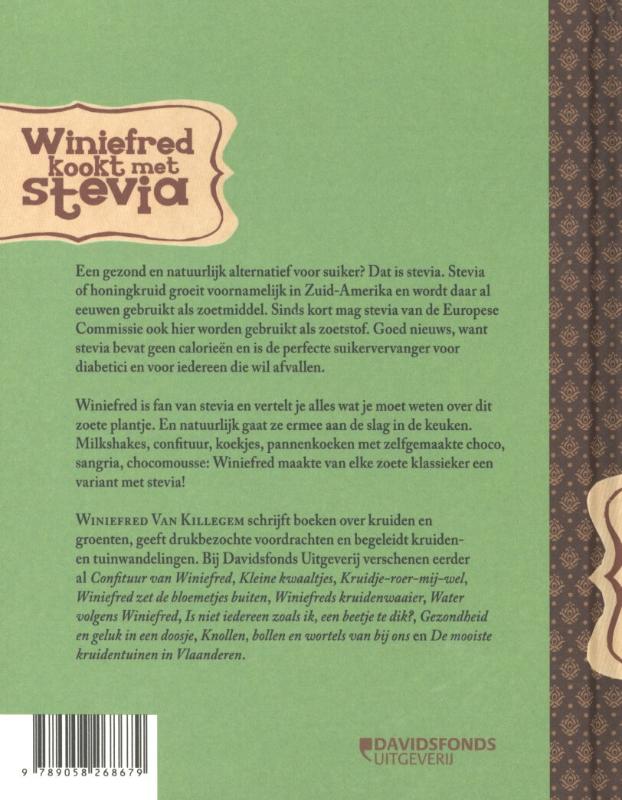 Achterkant van Winiefred kookt met Stevia