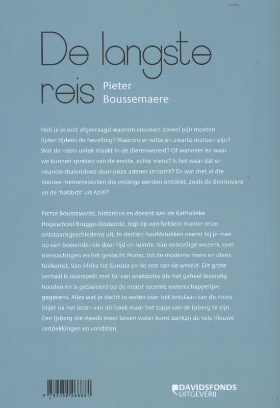 Achterkant van De langste reis