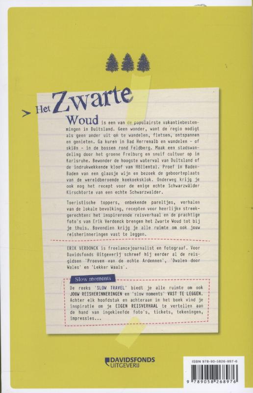 Achterkant van Dwalen door het Zwarte Woud