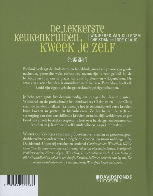Achterkant van De lekkerste keukenkruiden kweek je zelf