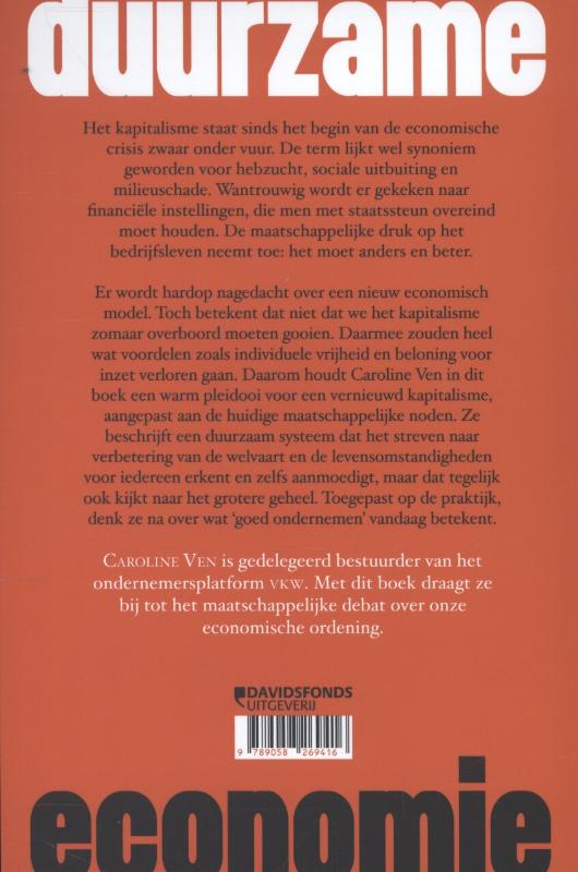 Achterkant van Duurzame economie