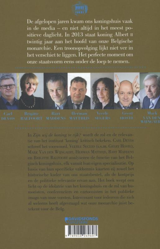 Achterkant van Zijn wij de koning te rijk?