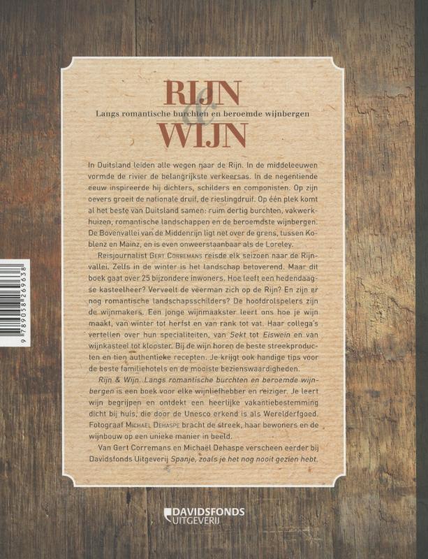 Achterkant van Rijn en wijn