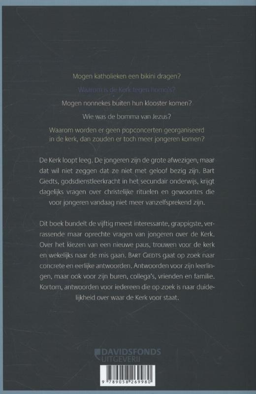 Achterkant van Waarom doet meneer pastoor de afwas tijdens de mis?