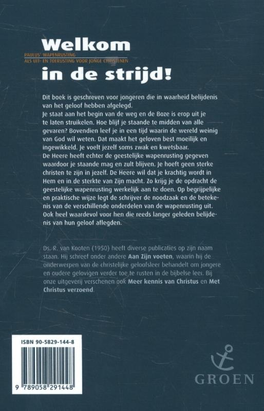 Achterkant van Welkom in de strijd!