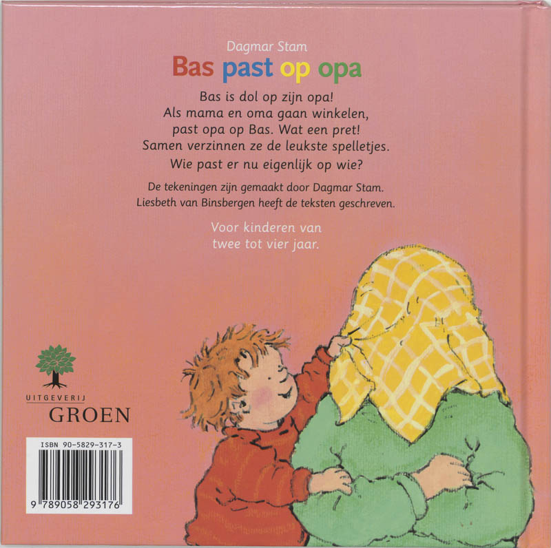 Achterkant van Bas past op opa
