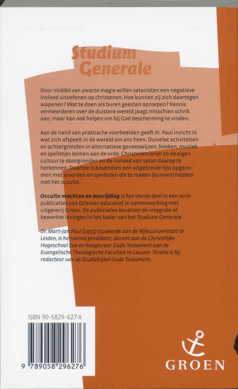 Achterkant van Occulte machten en bevrijding