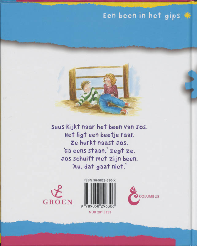 Achterkant van Een been in het gips