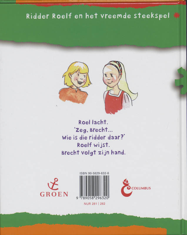 Achterkant van Ridder Roelf en het vreemde steekspel