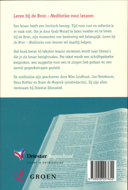 Achterkant van Leren bij de Bron