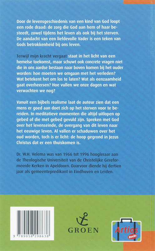 Achterkant van Terwijl mijn kracht vergaat