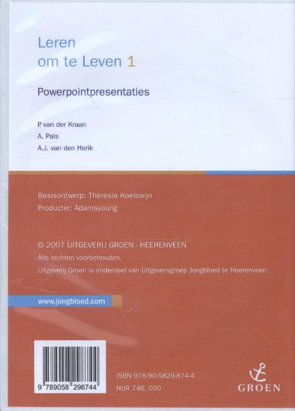 Achterkant van 1 Powerpointpresentaties
