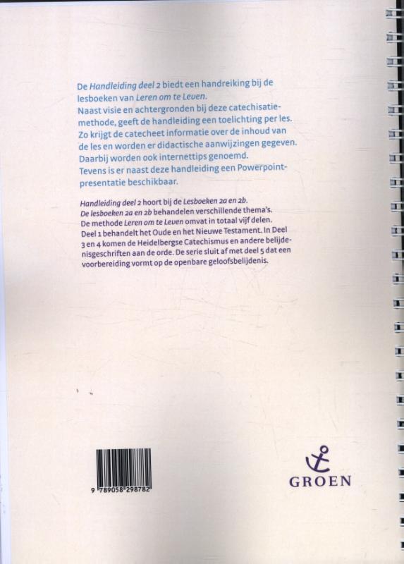 Achterkant van handleiding