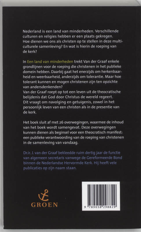 Achterkant van Een land van minderheden