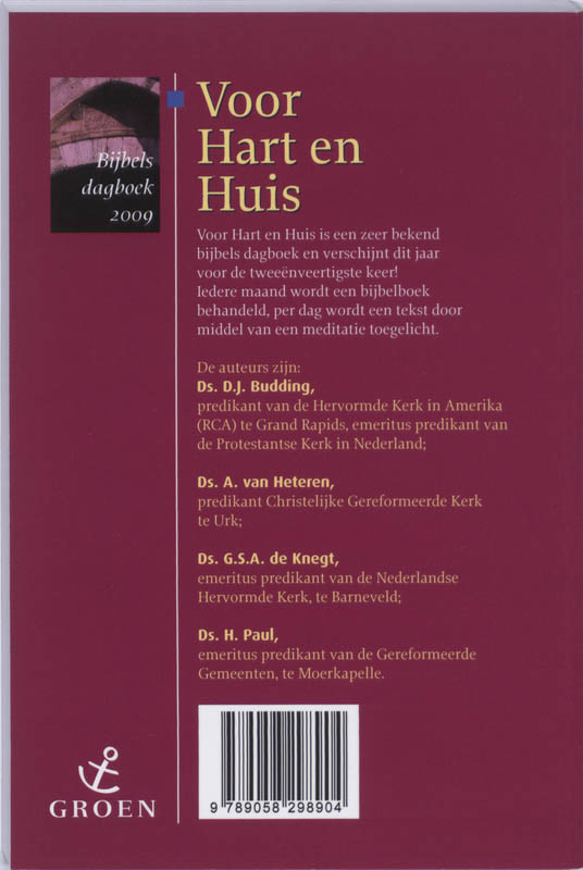 Achterkant van Voor Hart en Huis