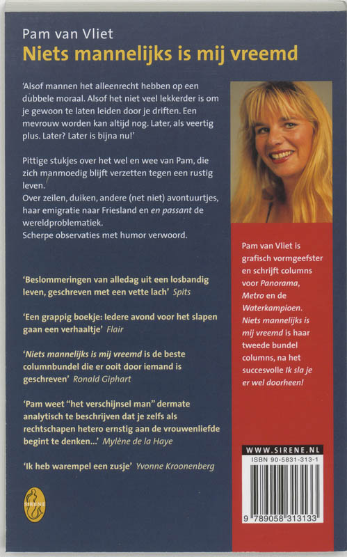 Achterkant van Niets mannelijks is mij vreemd