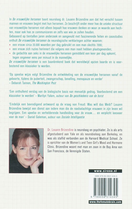 Achterkant van De vrouwelijke hersenen