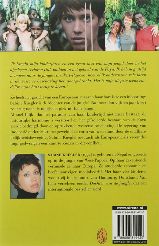 Achterkant van Terug naar de jungle