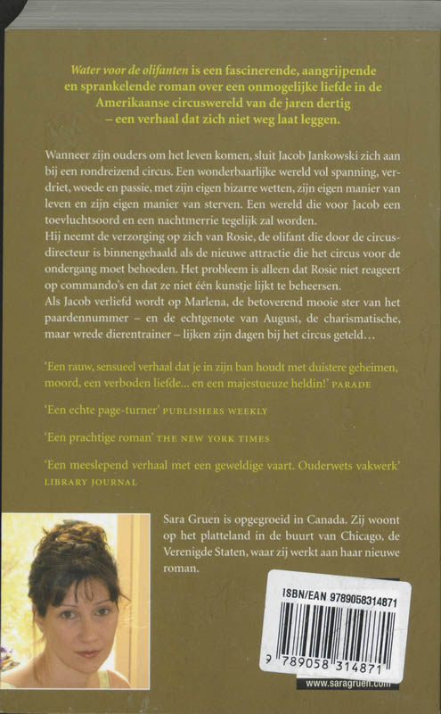 Achterkant van Water voor de olifanten