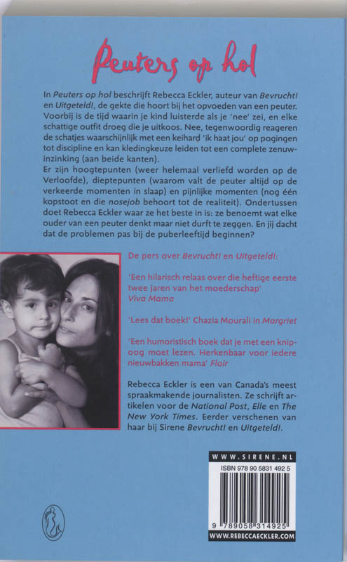 Achterkant van Peuters op hol