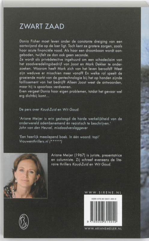 Achterkant van Zwart zaad