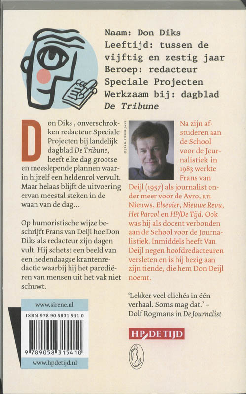 Achterkant van Don Diks