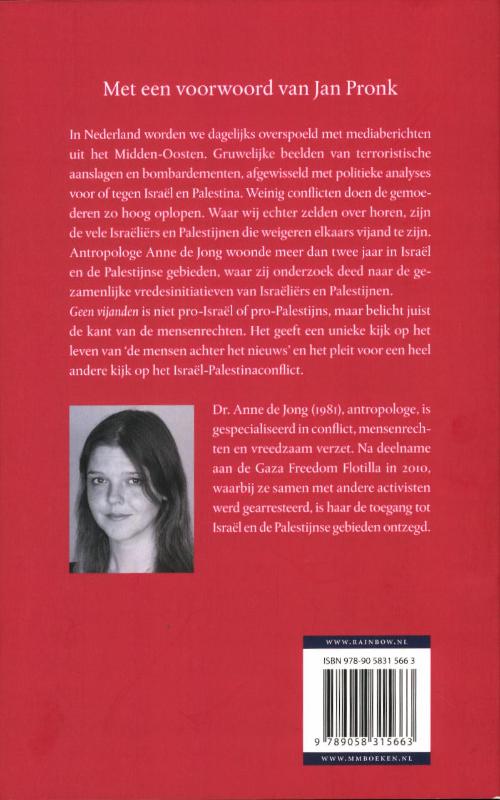 Achterkant van Geen vijanden