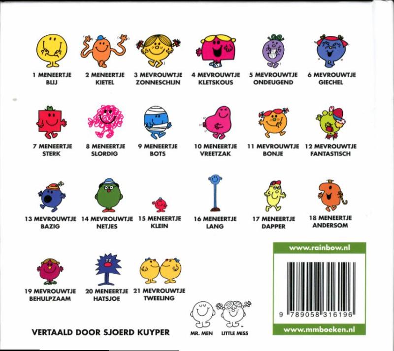 Achterkant van Mevrouwtje behulpzaam