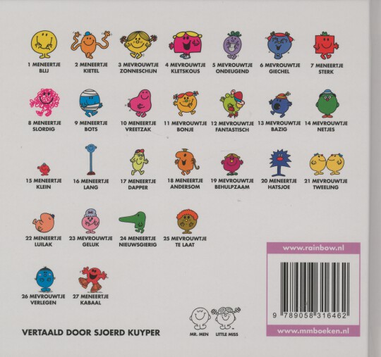 Achterkant van Mevrouwtje verlegen