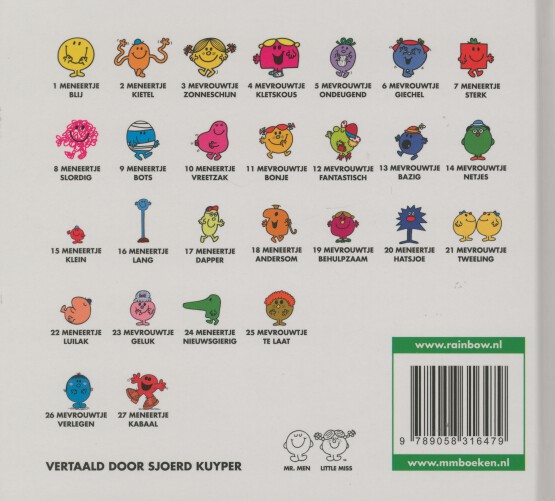 Achterkant van Meneertje kabaal