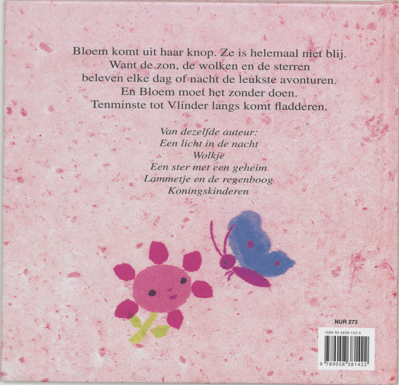 Achterkant van Bloem en Vlinder