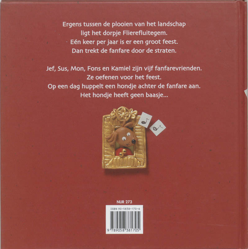 Achterkant van De fanfare van Flierefluitegem