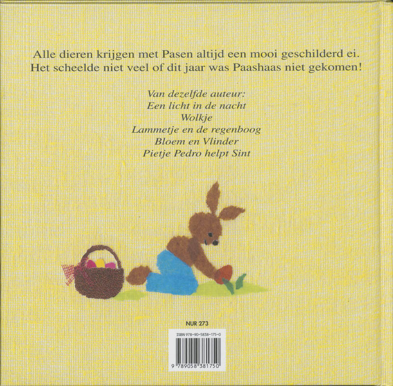 Achterkant van Paashaas, waar blijf je toch?
