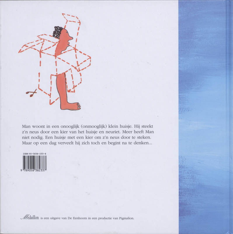Achterkant van Man