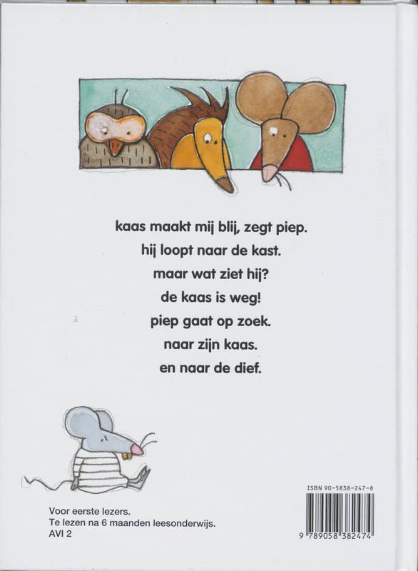 Achterkant van Piep en de dief